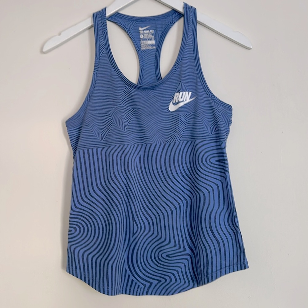 Nike Run Dri Fit The Nike Tee Athletic Cut Tank, Size S